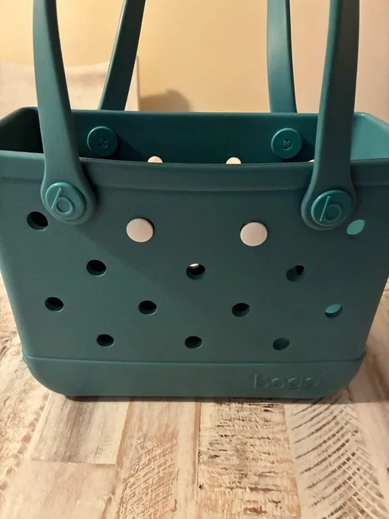 Bitty Bogg Bag Turquoise Carry Tote with Removable Pouch - Picture 10 of 12